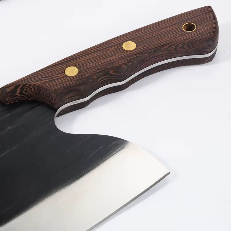 6.5 inch knife full knife wooden handle cleaver