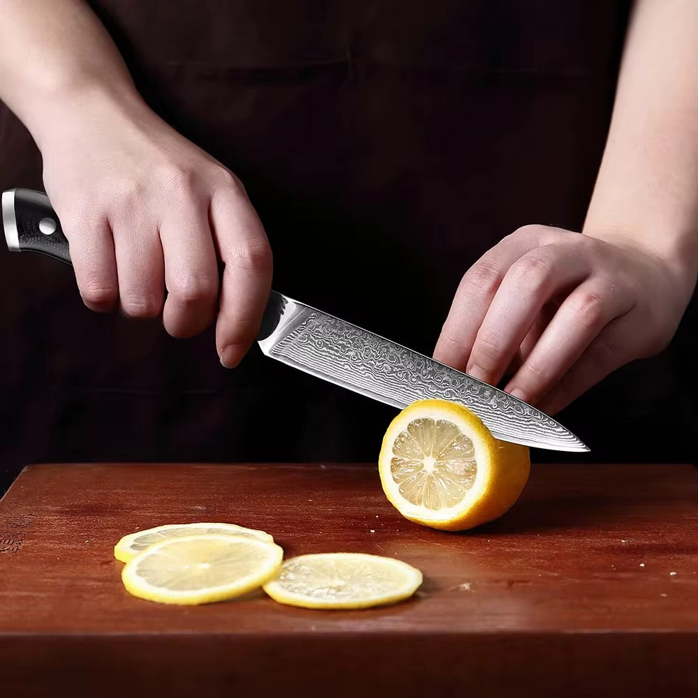 Chef peeler knife black utility knife G10