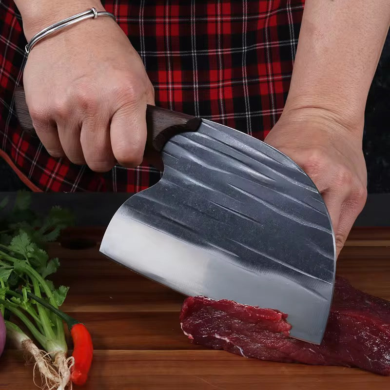 6.5 inch knife full knife wooden handle cleaver