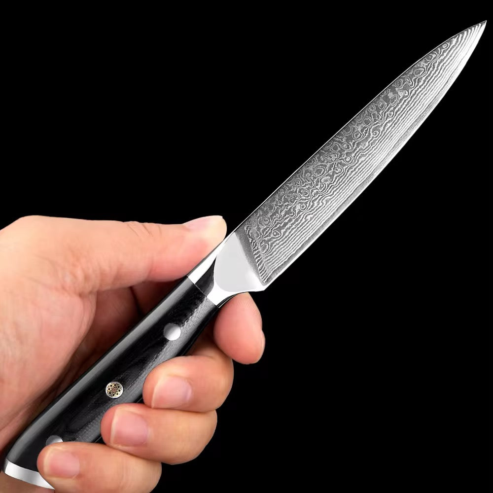 Chef peeler knife black utility knife G10