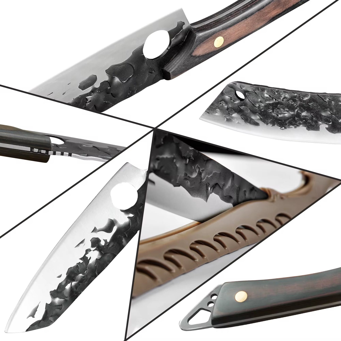 Sharp knife 8.5 inches kitchen forge hammer chef