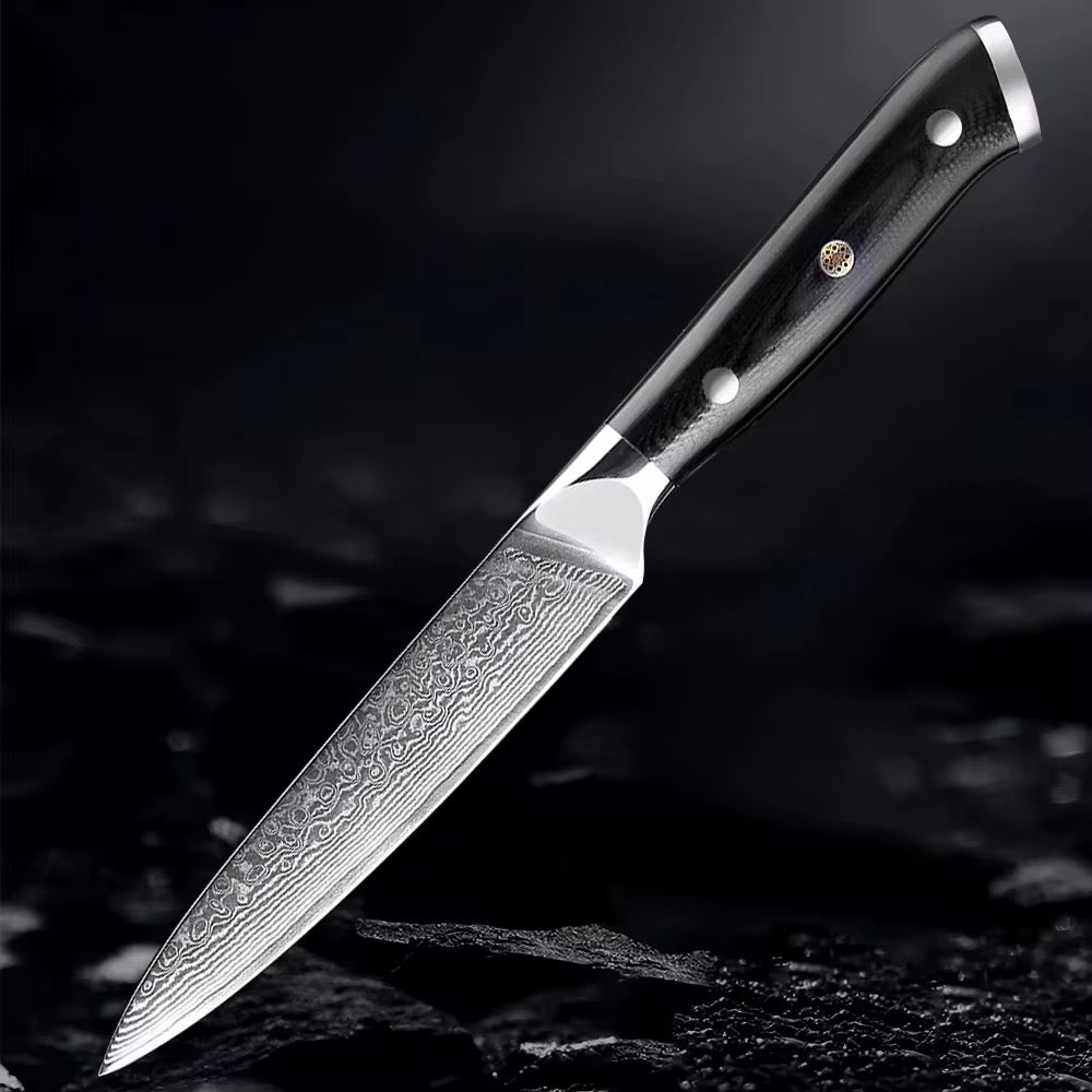 Chef peeler knife black utility knife G10