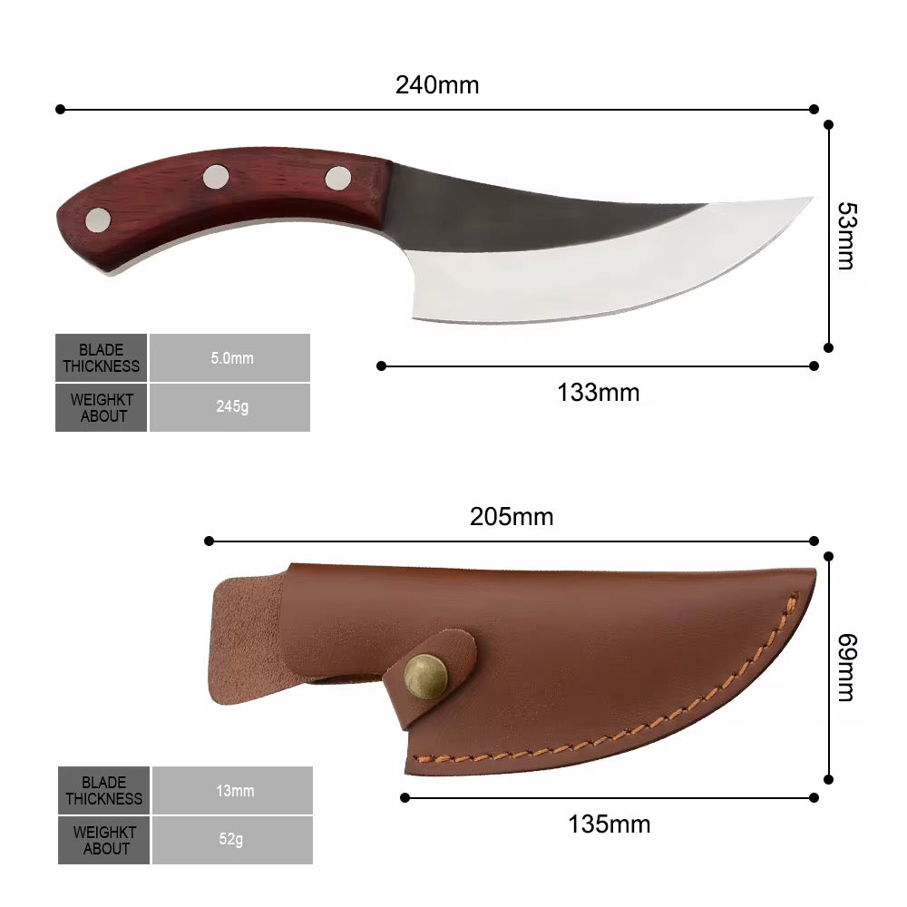 Knife 5mm razor sharp handmade