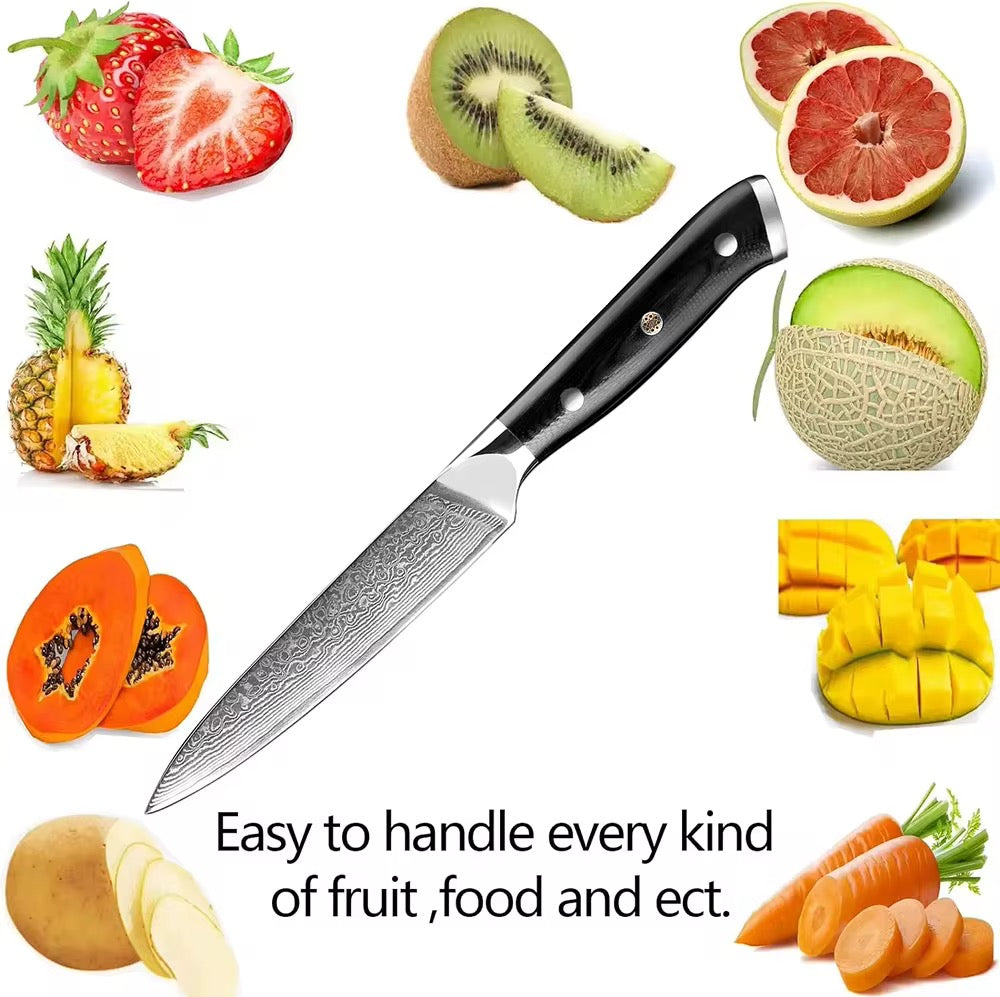 Chef peeler knife black utility knife G10