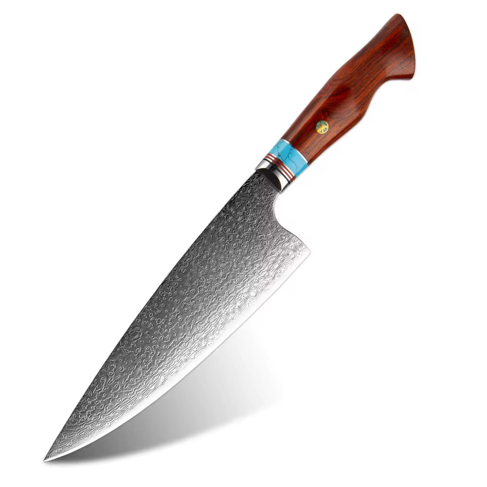 Damascus butcher’s knife VG10