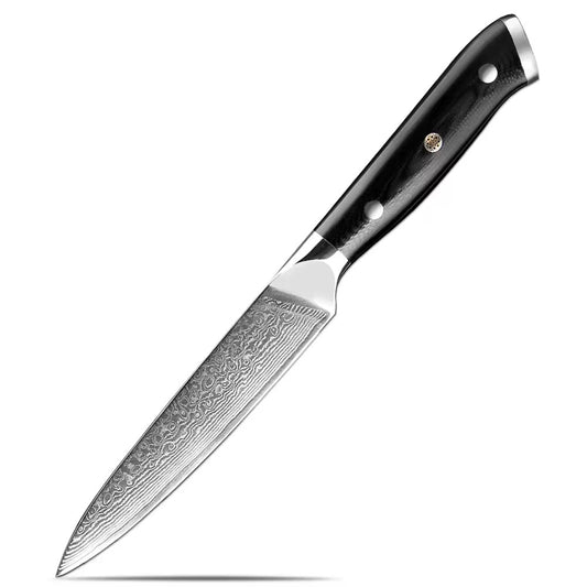 Chef peeler knife black utility knife G10