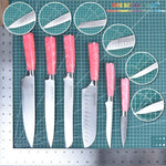 Kitchen knife set various handle sets