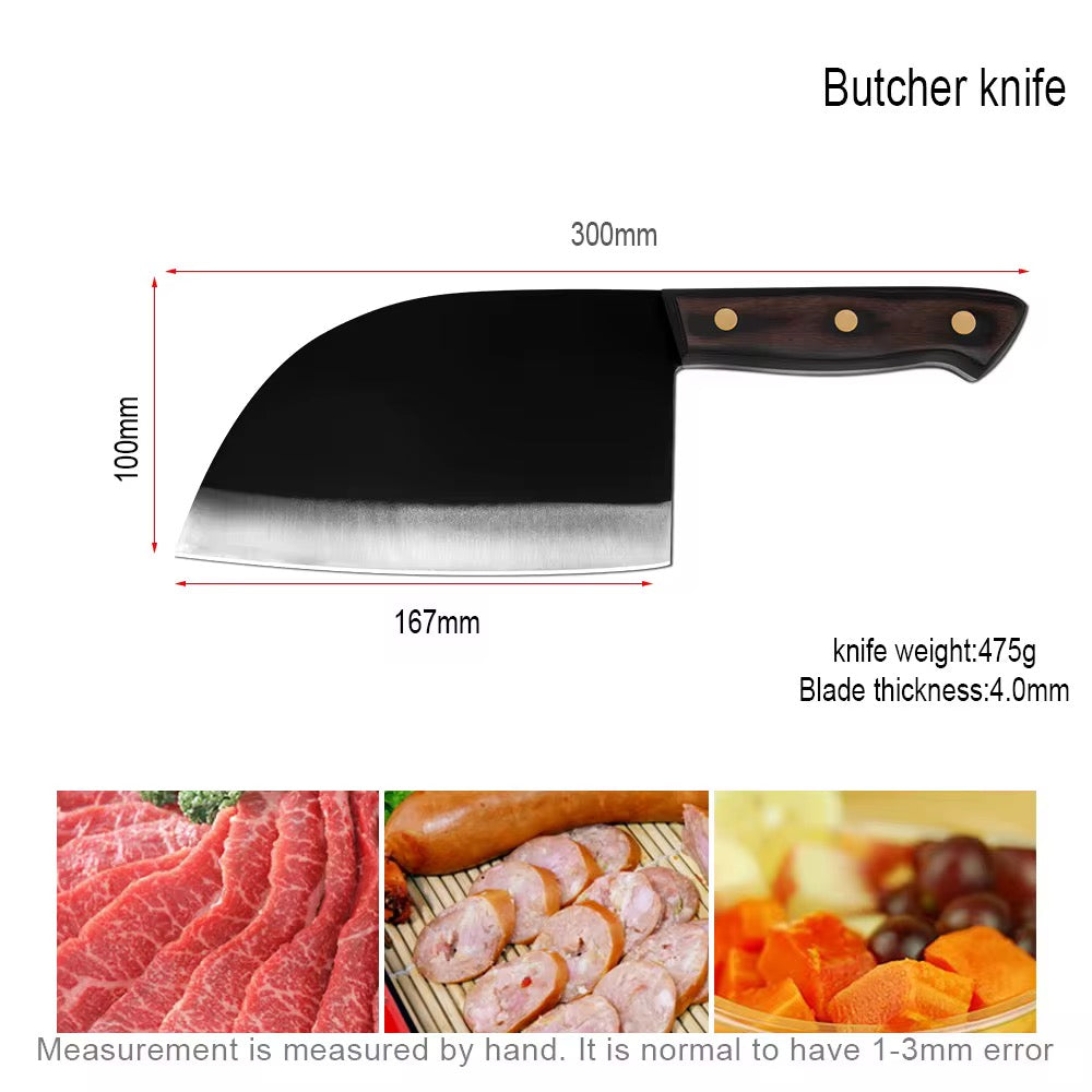 Meat knife for butcher wooden handle 7 inches
