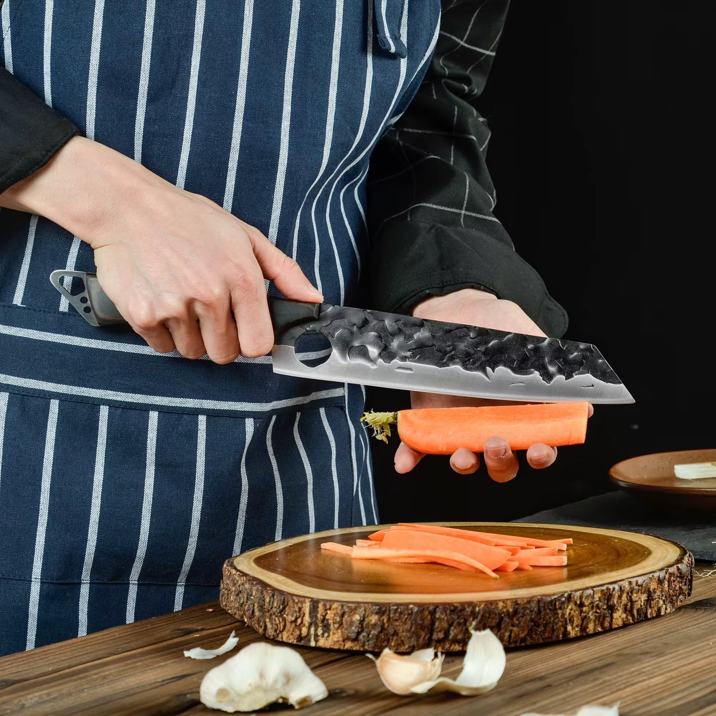 Sharp knife 8.5 inches kitchen forge hammer chef