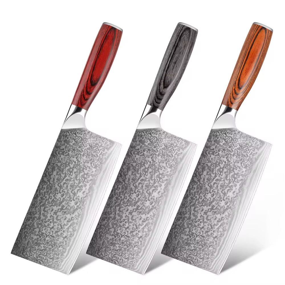 Damascus steel meat cutter butcher’s utility chef