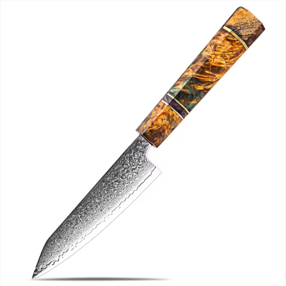 Damascus steel knife VG10 peeling kitchen cup