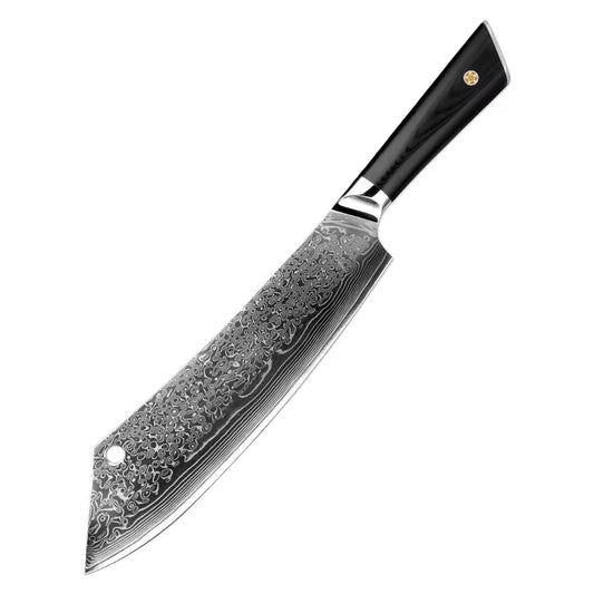 Damascus kitchen knife broadsword professional chef