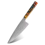 Damascus steel slaughter knife large sharp chef’s knife