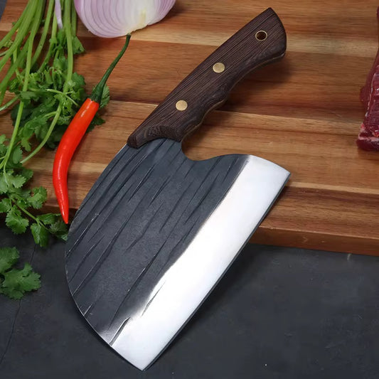 6.5 inch knife full knife wooden handle cleaver