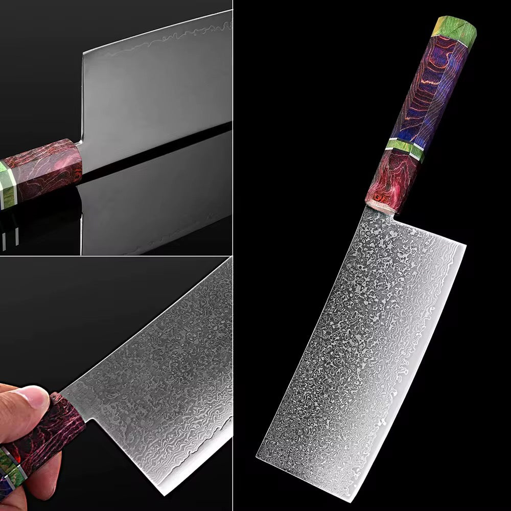 Damascus steel 67 layers chef’s knife sharp cleaver