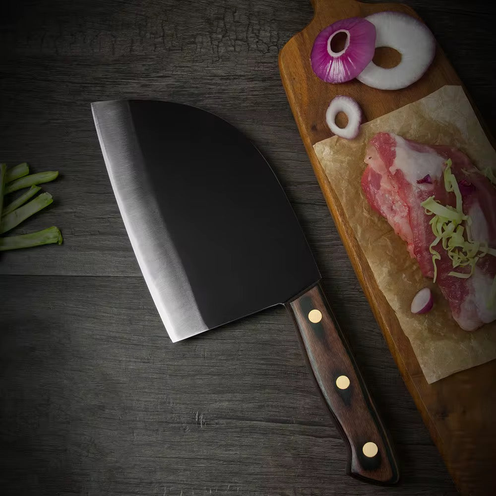 Meat knife for butcher wooden handle 7 inches